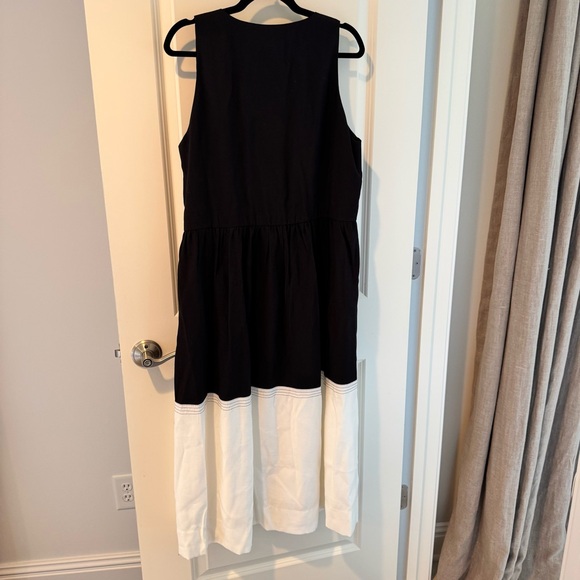 NWT POMANDER PLACE Black and White Dylan Midi Dress | XL - Picture 6 of 7